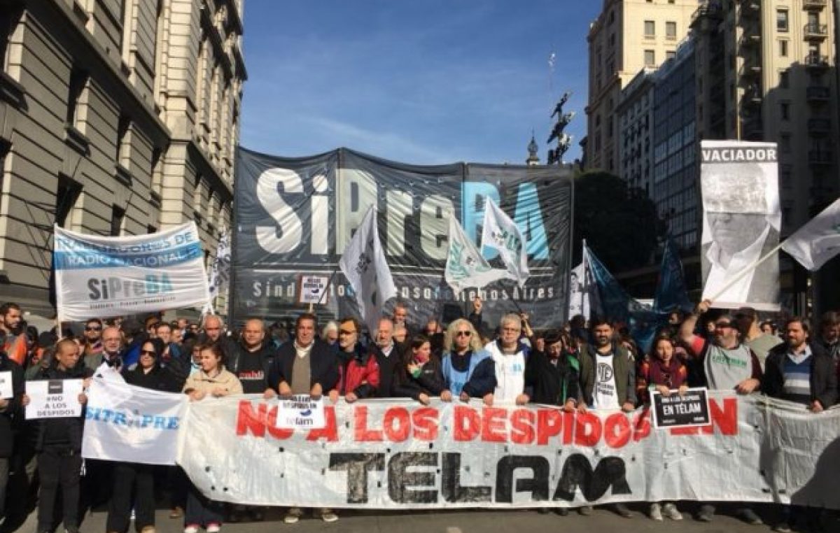De Ushuaia a La Quiaca, 357 actos simultáneos contra los despidos en Télam