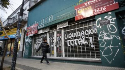 Imágenes de la crisis económica en la ciudad de Buenos Aires