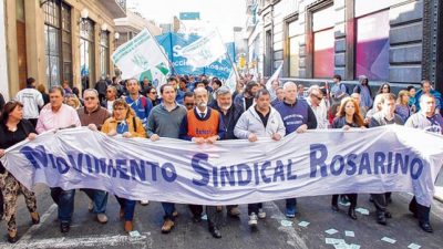 Prometen amplia adhesión a la huelga cegetista en Rosario y la región
