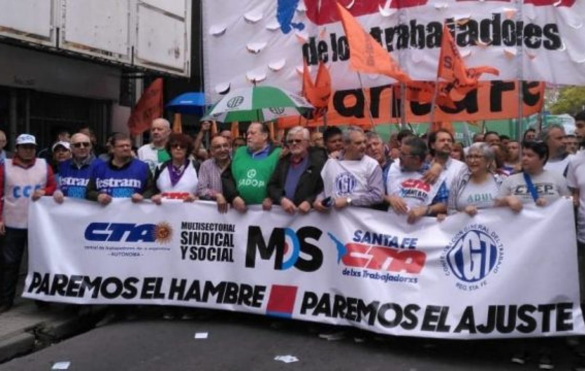 En el paro nacional, Santa Fe también alzó la voz en una ciudad casi paralizada