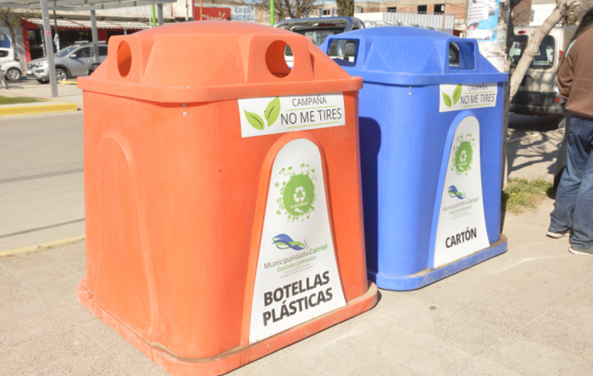 Catriel lanzó el programa de reciclaje “No Me Tires”