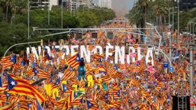 Los independentistas marcharon en el Día de Cataluña