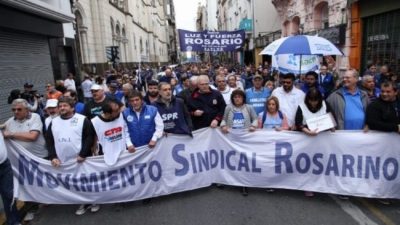 Rosario volvió a ponerle «calle» al paro nacional contra la política económica