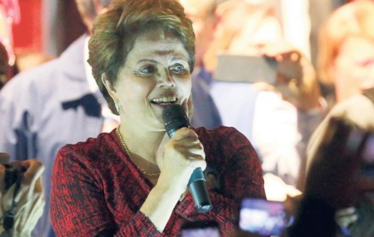 Dilma en campaña y favorita para el Senado