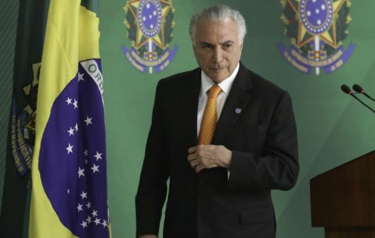 Temer prepara la mano dura de Bolsonaro