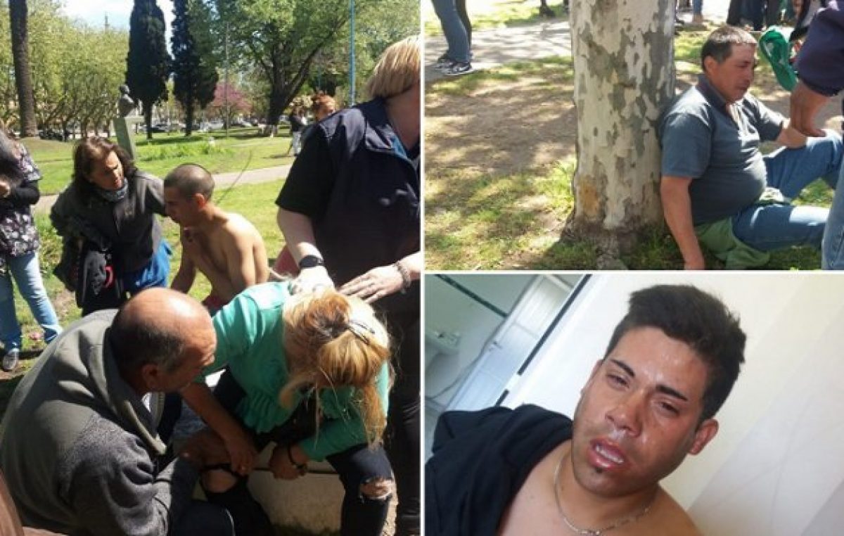 Violenta represión policial a trabajadores municipales de Necochea