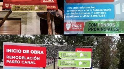 Guerra de carteles en Tigre: el massismo acusa a Vidal de querer “apropiarse” de obras municipales