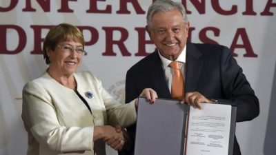 Bachelet apuesta a la Guardia Nacional creada por López Obrador