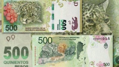El billete de 500 pesos perdió más de la mitad de su valor