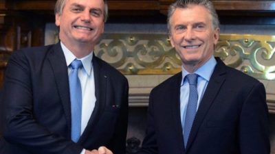 El abrazo de oso de Bolsonaro a Macri: “tenemos los mismos ideales”