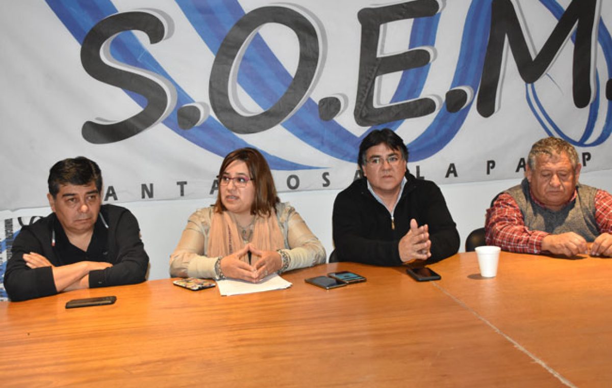 El SOEM rechaza la contratación de 22 trabajadores en la municipalidad de Santa Rosa, La Pampa