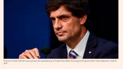 No es “reperfilamiento”, es default: El Financial Times advirtió que Argentina caerá en cesación de pagos