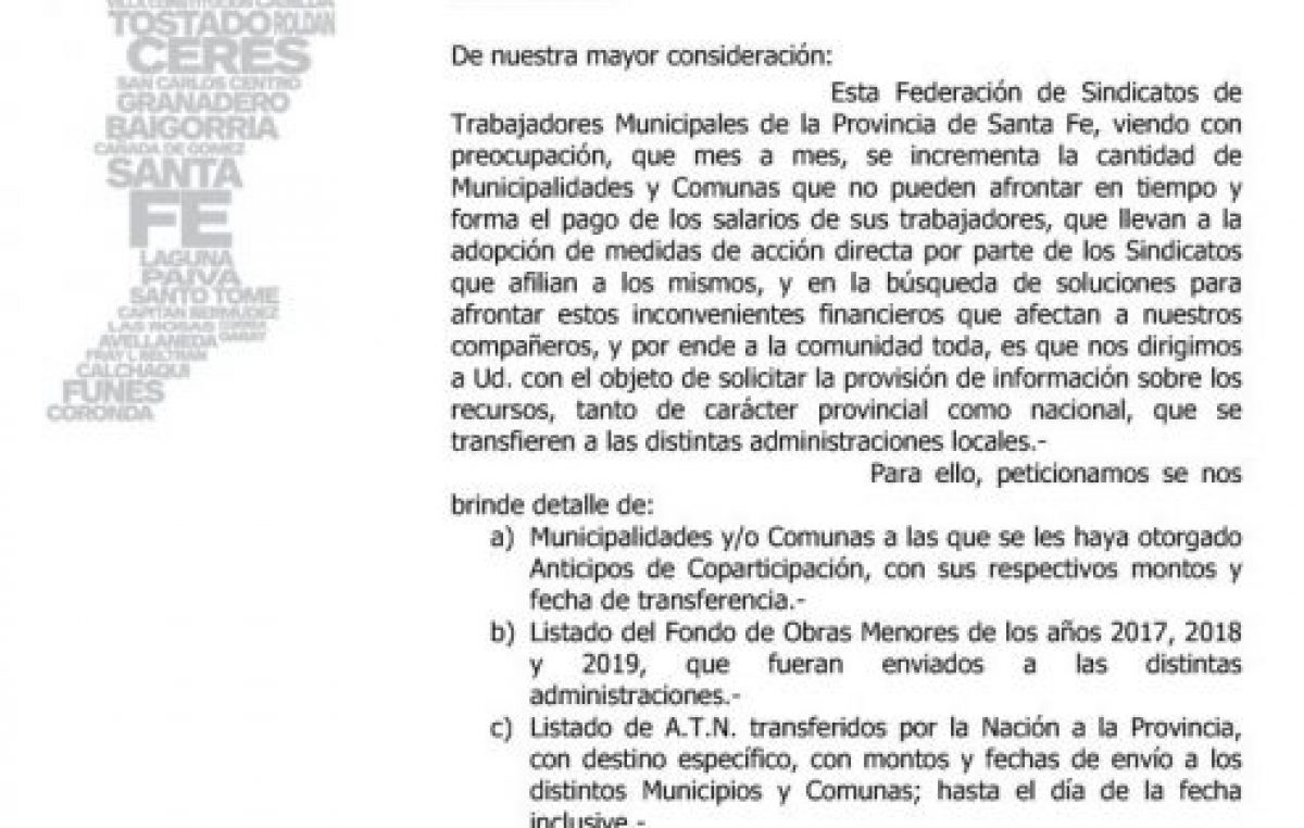 Reunión con Gobierno por la situación de los Municipios y Comunas santafesinas
