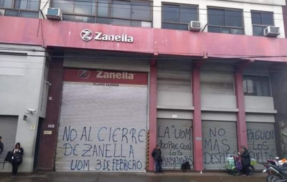 Zanella despidió a 70 trabajadores de su planta en Tres de Febrero y busca pagar el 50% de las indemnizaciones