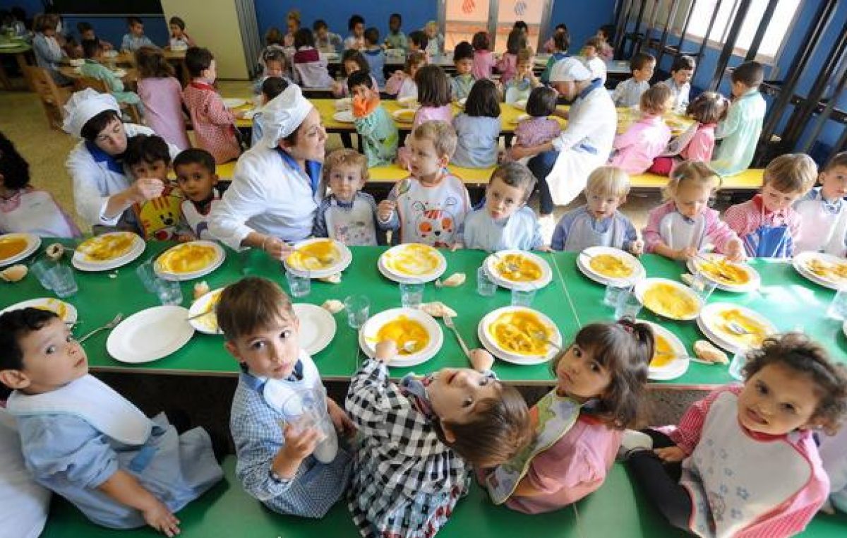 El Estado entrerriano dispuso el funcionamiento de comedores escolares los sábados en 210 escuelas