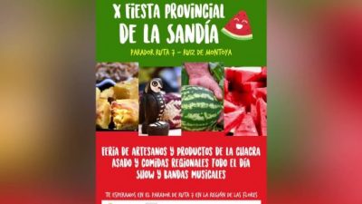 Ruiz de Montoya, Misiones celebra la Fiesta Provincial de la Sandía