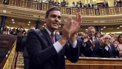 Pedro Sánchez fue investido como presidente de España