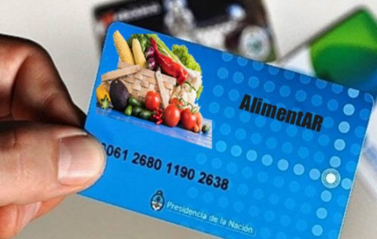 Córdoba recibirá 116 mil tarjetas alimentarias de la Nación