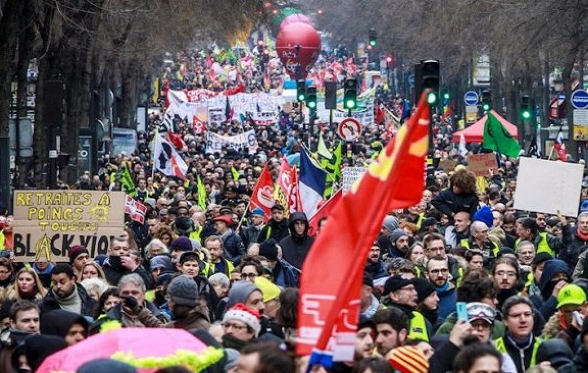 Francia: la huelga contra la reforma de pensiones bate records