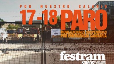 Rosario: Comienza el paro municipal por 48 horas, sin marchas y con controles en las peatonales