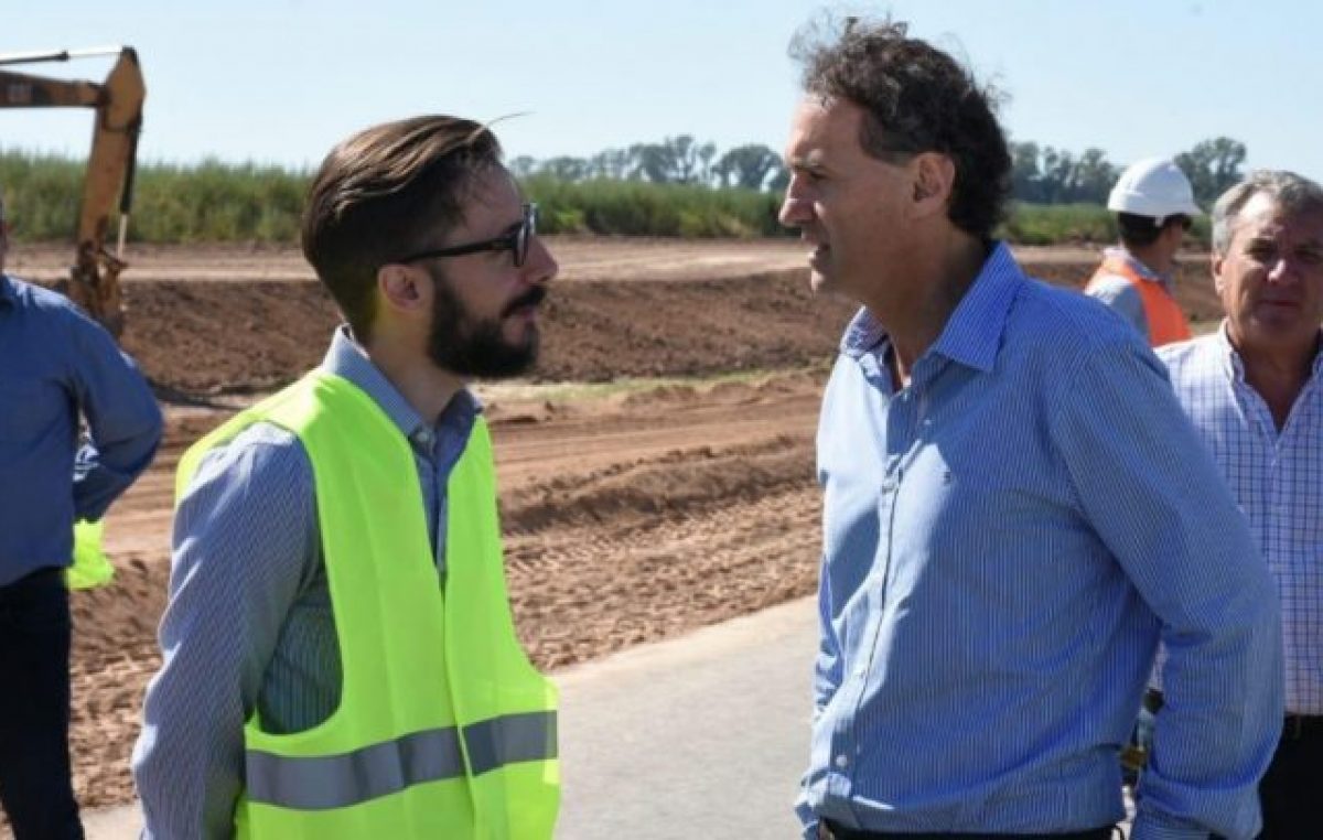 Katopodis y Simone recorrieron obras para dar un mensaje de reactivación y tranquilizar a intendentes