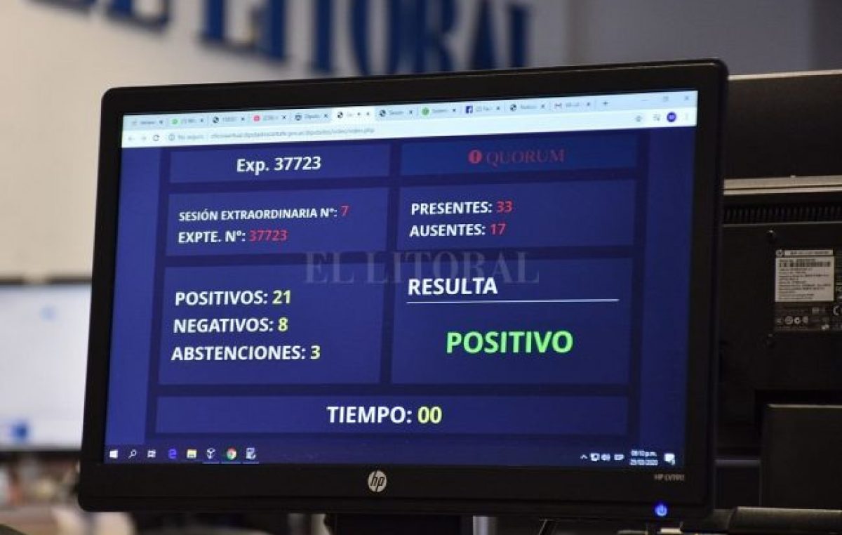 Diputados santafesinos aprobó un endeudamiento por $ 37 mil millones a Perotti para afrontar las emergencias