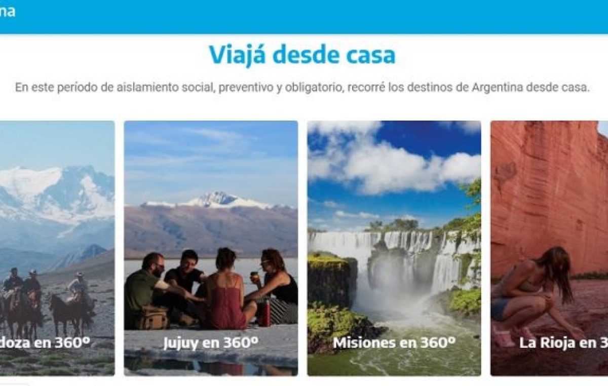 Lanzan plataforma con recorridos 360º de las provincias de Argentina