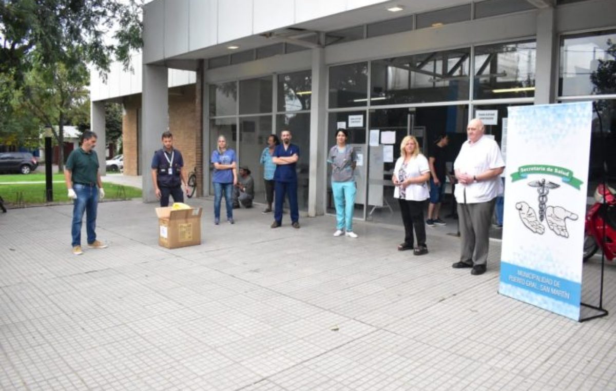 Puerto General San Martín: Instalan puesto sanitario en el Puerto Municipal para trabajadores locales