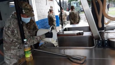 El Ejército desembarcó en La Matanza para brindar apoyo ante la emergencia por el coronavirus