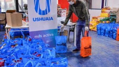 El área social del Municipio de Ushuaia lleva entregados más de 4.500 módulos alimentarios