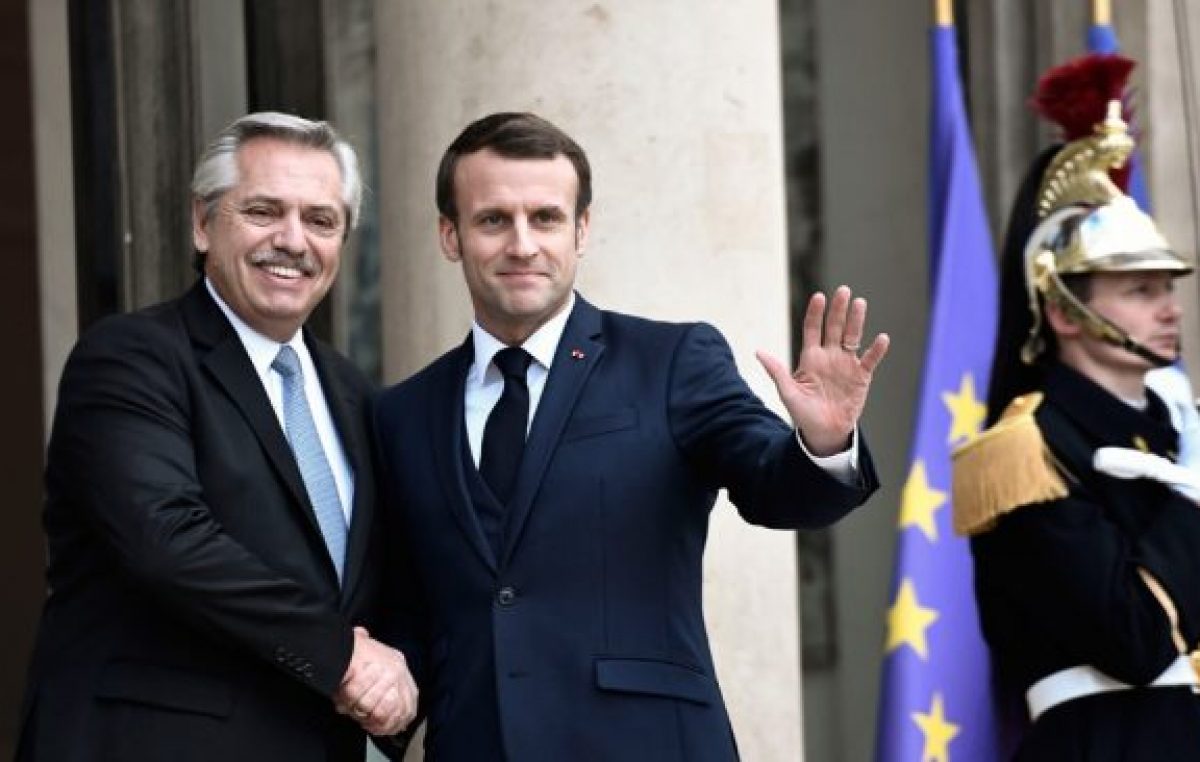 Macron contó que le ofreció a Fernández ayuda ante los «retos económicos y financieros» del país