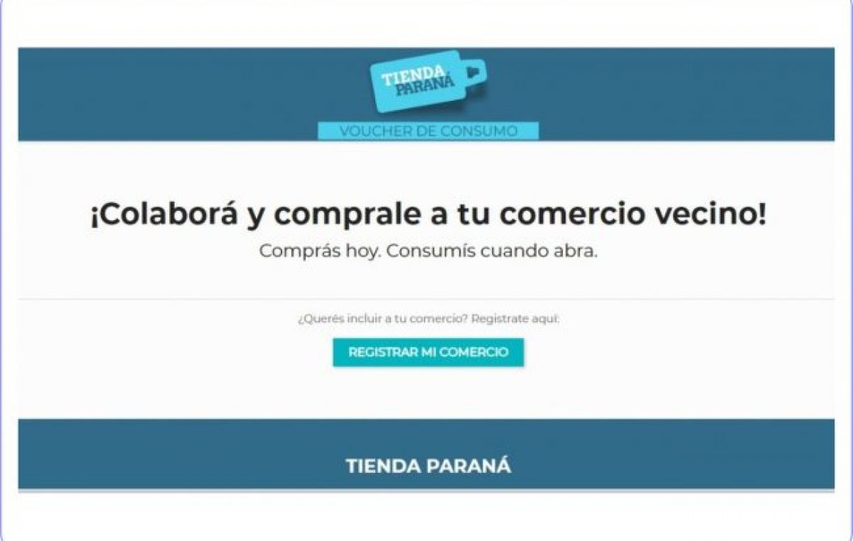 El Municipio de Paraná lanzó una “tienda virtual” para activar la economía local
