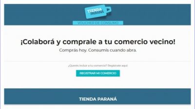 El Municipio de Paraná lanzó una “tienda virtual” para activar la economía local