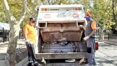 San Rafael: La noble labor de los municipales que recogen la basura