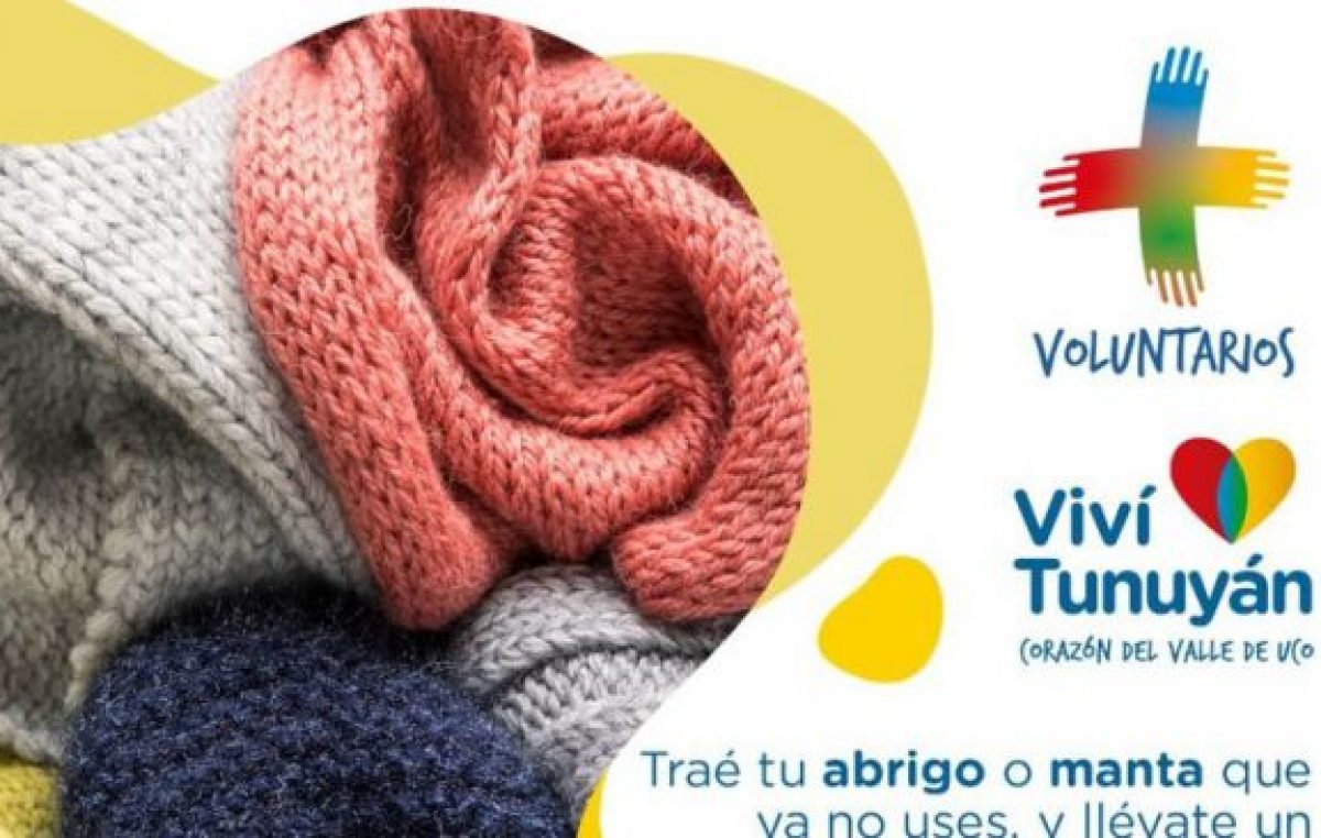 “Siembra que abriga”: la campaña solidaria que lanzó la municipalidad de Tunuyán para quienes necesitan ropa para el invierno