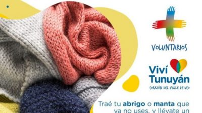 “Siembra que abriga”: la campaña solidaria que lanzó la municipalidad de Tunuyán para quienes necesitan ropa para el invierno