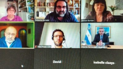 Reunión de Alberto Fernández con la titular de la Confederación Sindical Internacional