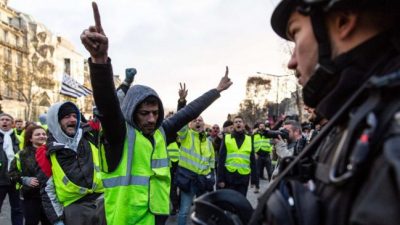 Francia: casi 200 detenidos en el regreso de los «chalecos amarillos» a las calles