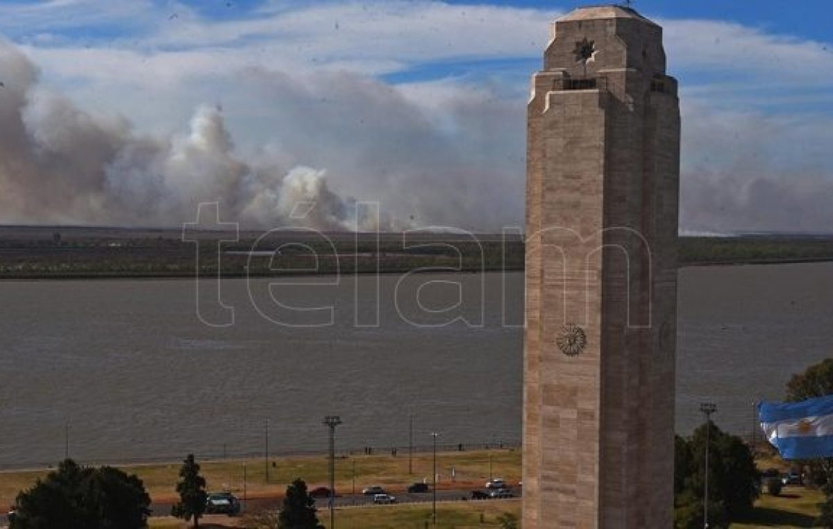 Advierten en Rosario nuevos de focos de incendios y presencia de humo en el aire