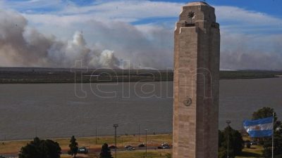 Advierten en Rosario nuevos de focos de incendios y presencia de humo en el aire