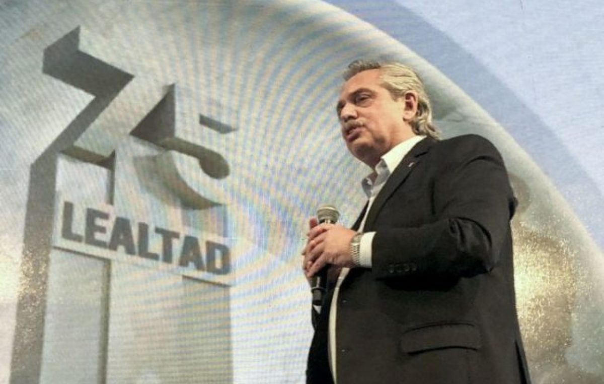 Alberto Fernández en la CGT: para el Gobierno quedó empoderado por el Frente de Todos 