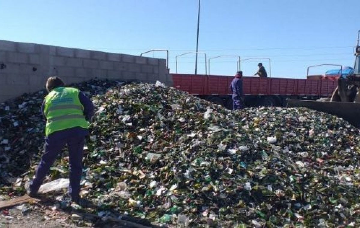 Viedma: más de 26 toneladas de vidrio para reciclado