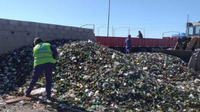 Viedma: más de 26 toneladas de vidrio para reciclado
