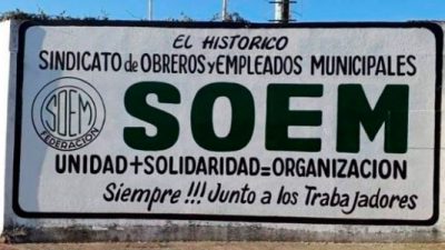 El SOEM logró un aumento del 20 por ciento para los trabajadores municipales de Federación