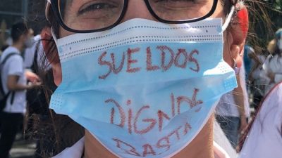 Empleados y médicos municipales se reunieron para exigirle a Larreta más vacunas y paritarias