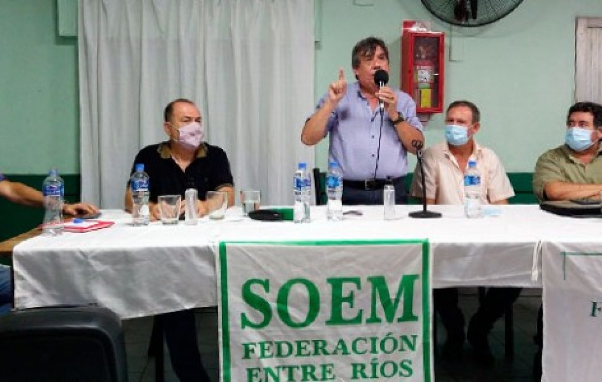 La Festram Entre Ríos recibió un fuerte respaldo del titular de la CTM durante el plenario de Federación