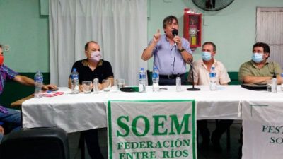 La Festram Entre Ríos recibió un fuerte respaldo del titular de la CTM durante el plenario de Federación