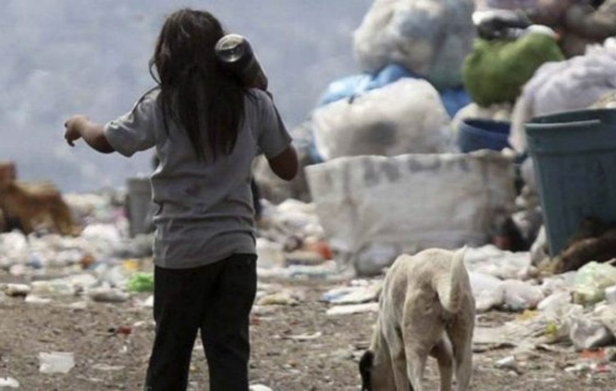 Más de 8,3 millones de niños viven en la pobreza en la Argentina