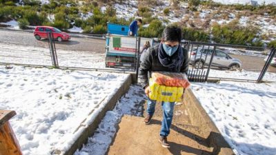 Módulos alimentarios en Bariloche: “Pasamos de entregar 400 o 500 al mes a entregar 20.000”