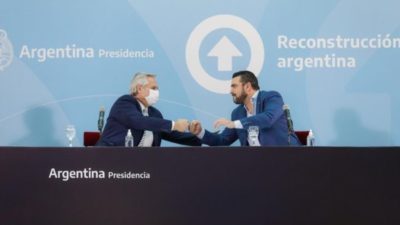 Alberto Fernández y el intendente Walter Vuoto lanzaron Conectar Igualdad Ushuaia